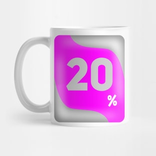 20 percent discount Mug